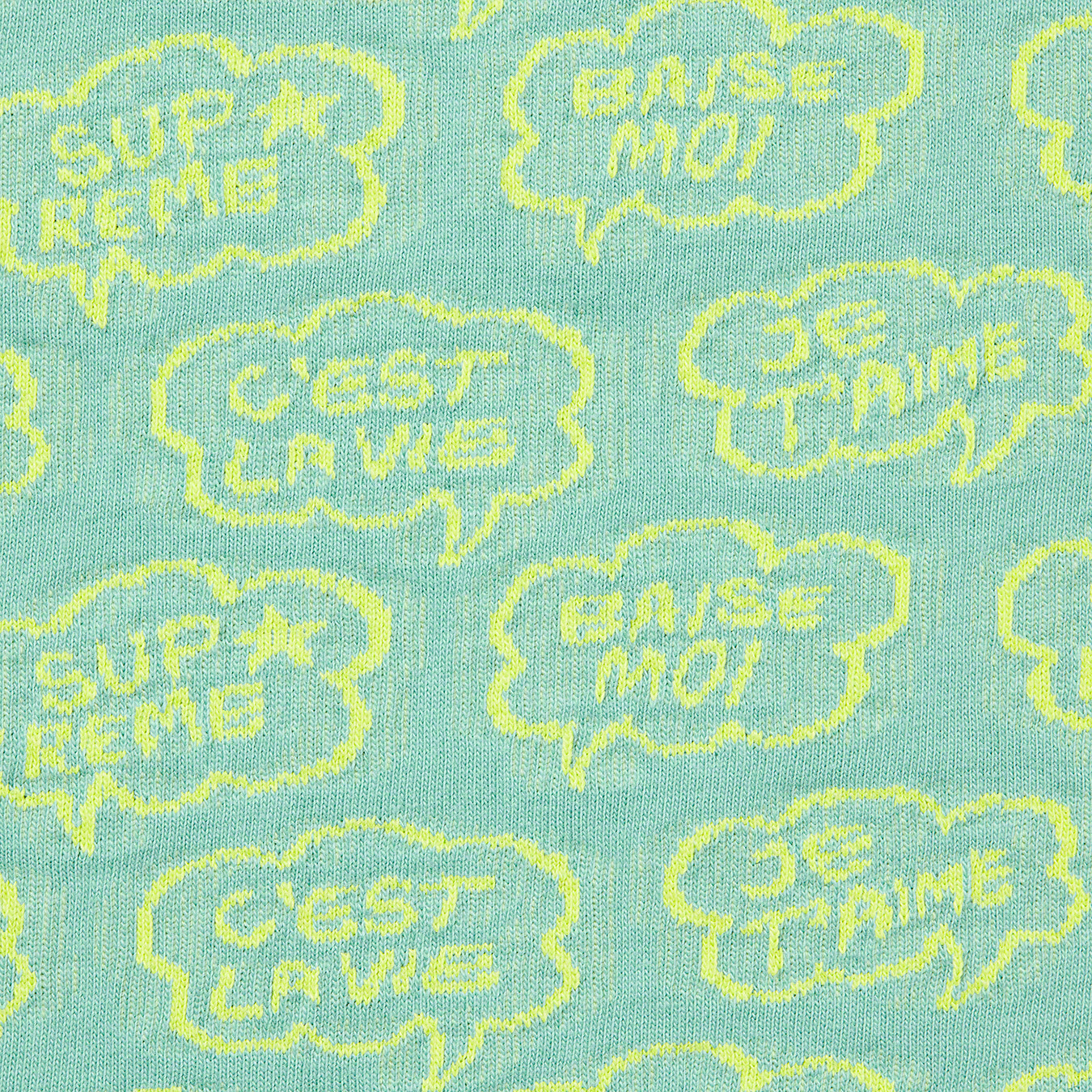 Word Bubble Jacquard S/S Top