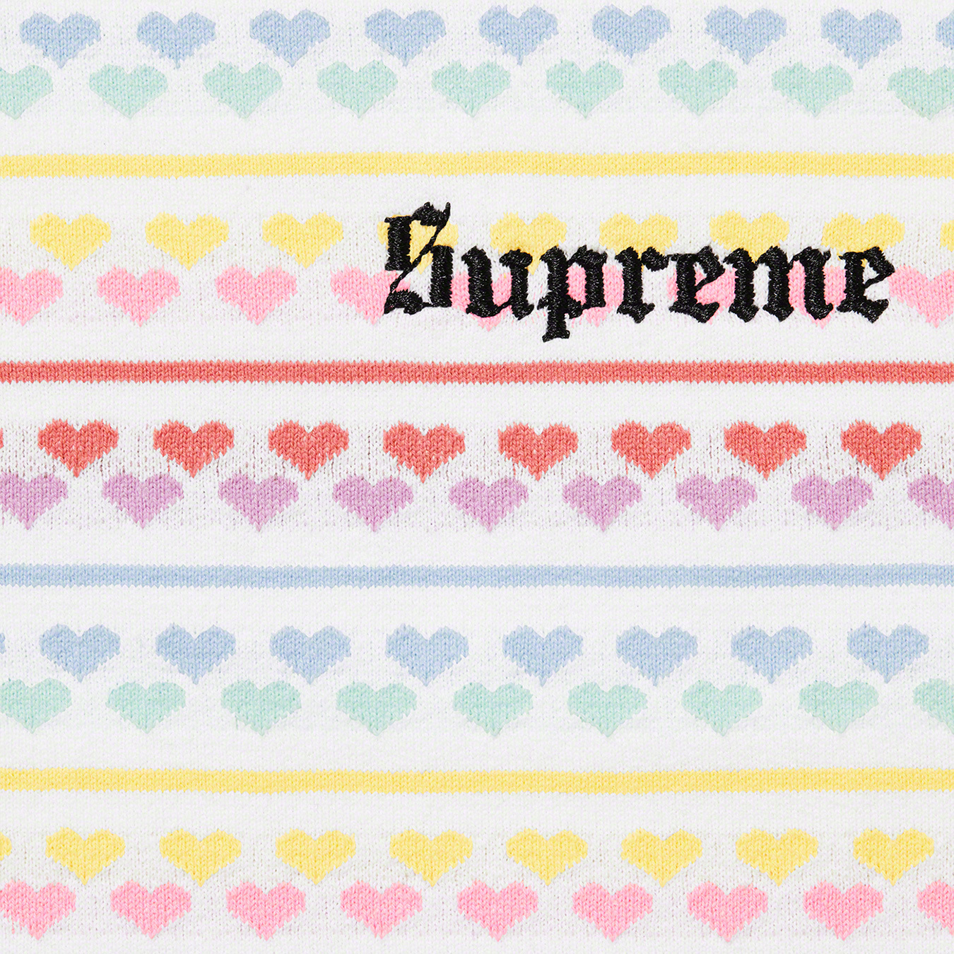 Hearts Jacquard S/S Top