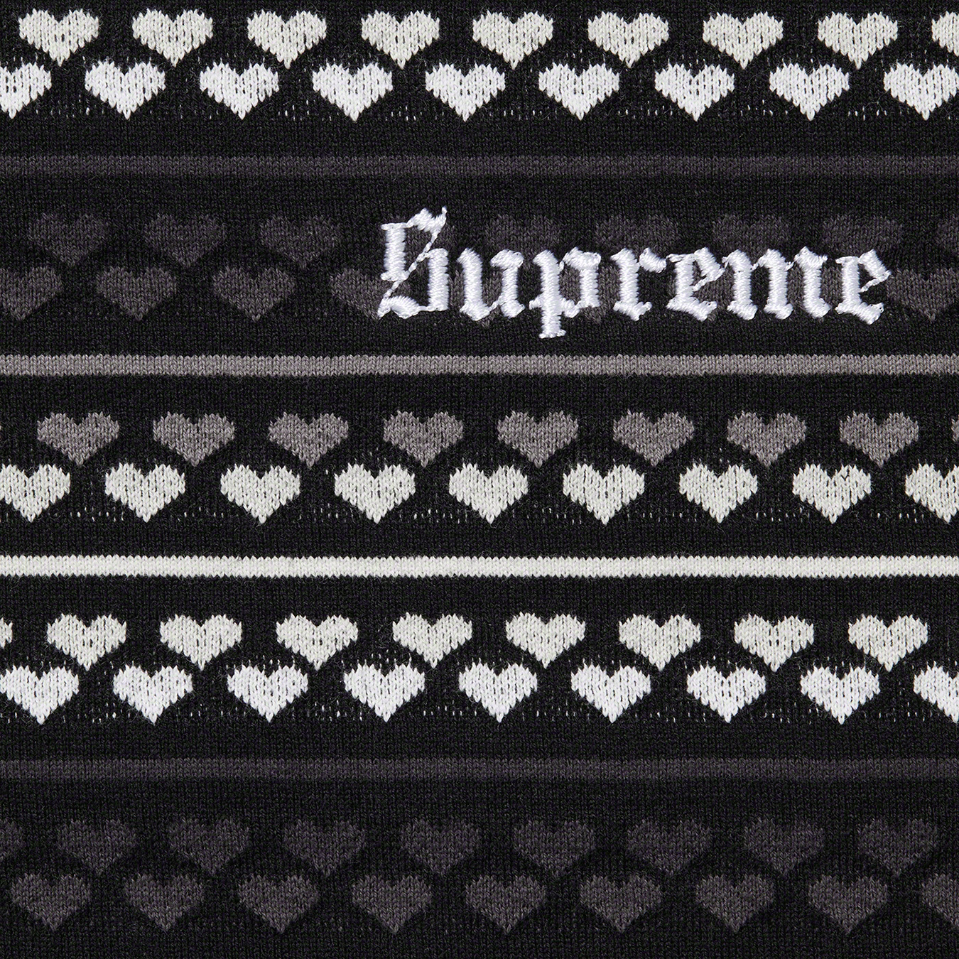 Hearts Jacquard S/S Top
