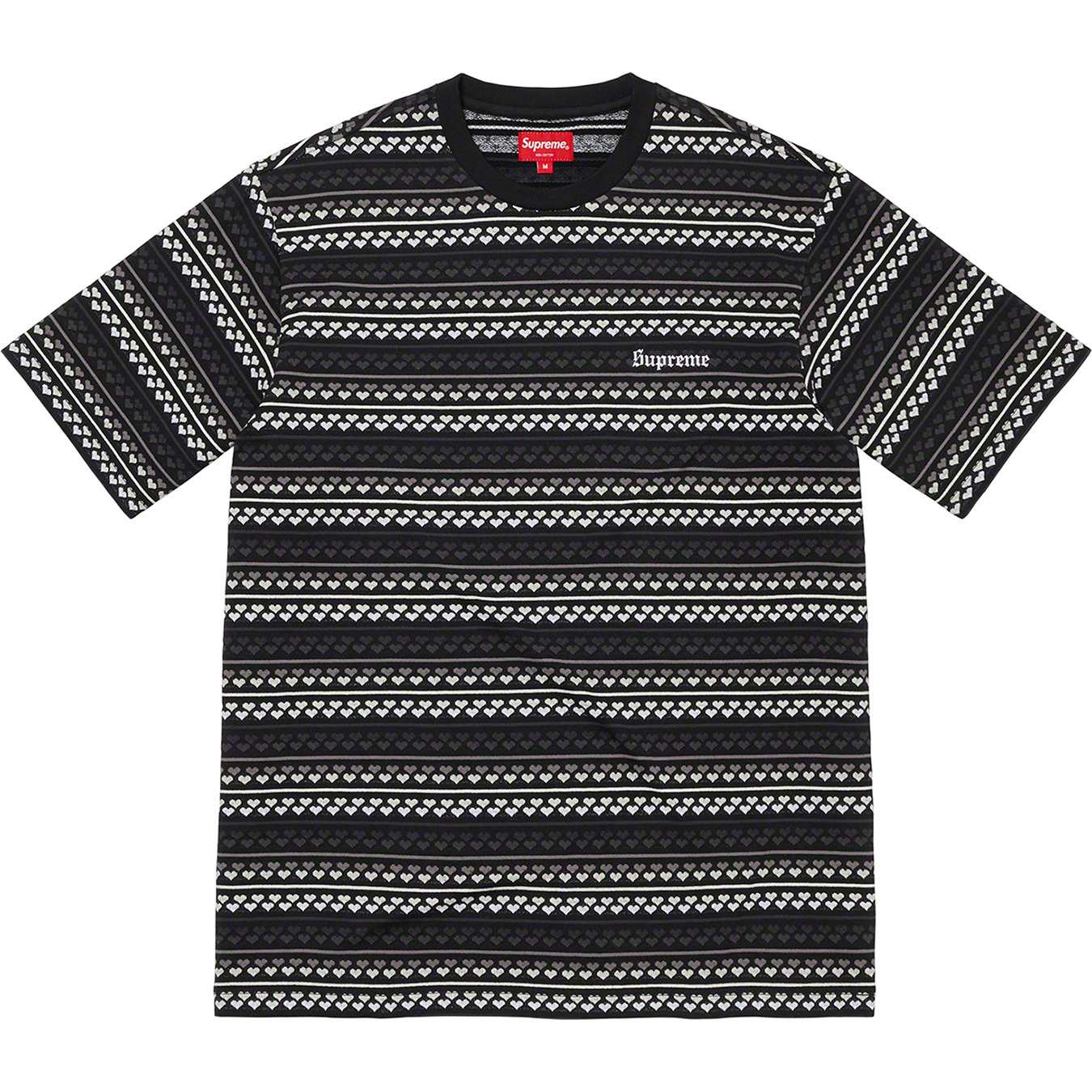 Hearts Jacquard S/S Top