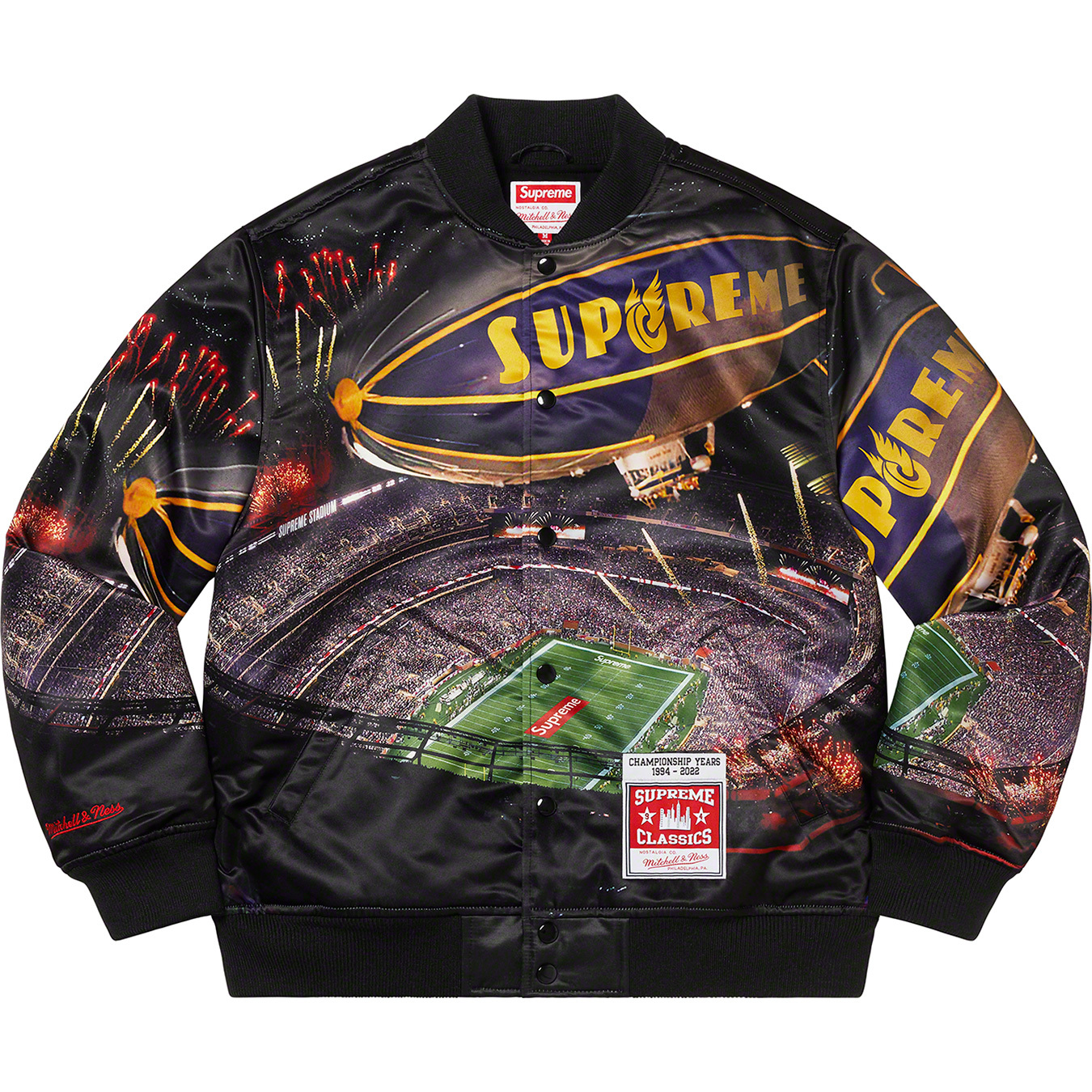 Supreme®/Mitchell & Ness® Stadium Satin Varsity Jacket