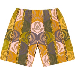 Abstract Textured Knit Short