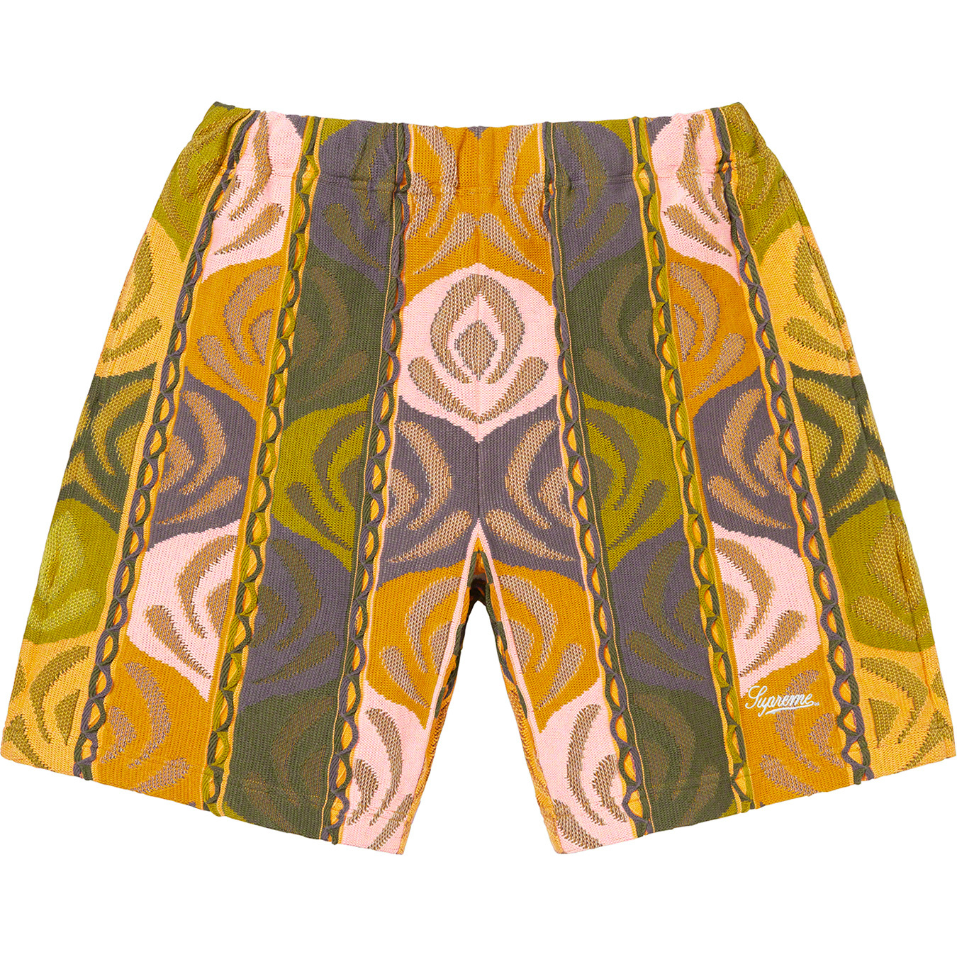 Abstract Textured Knit Short