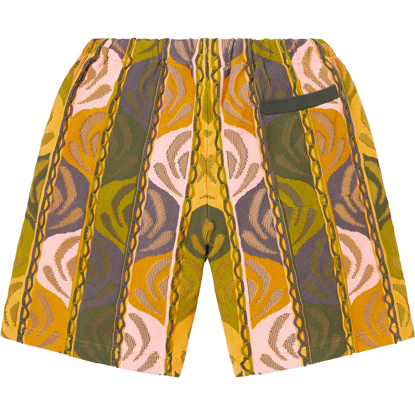 Abstract Textured Knit Short