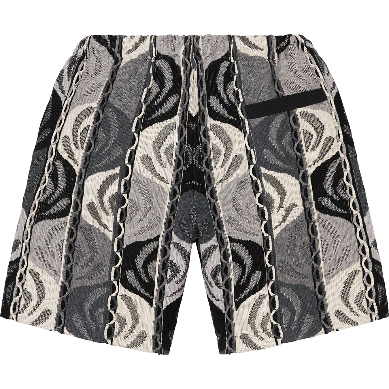 Abstract Textured Knit Short
