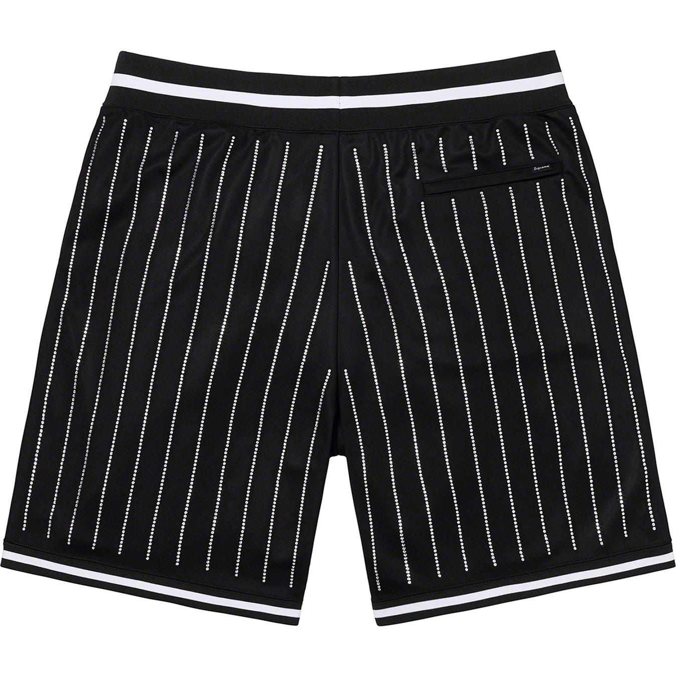 Rhinestone Stripe Basketball Short