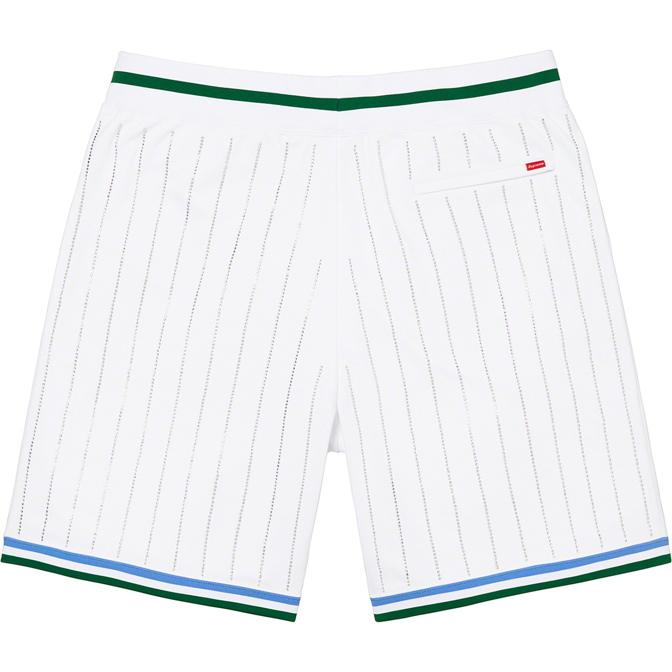 Rhinestone Stripe Basketball Short