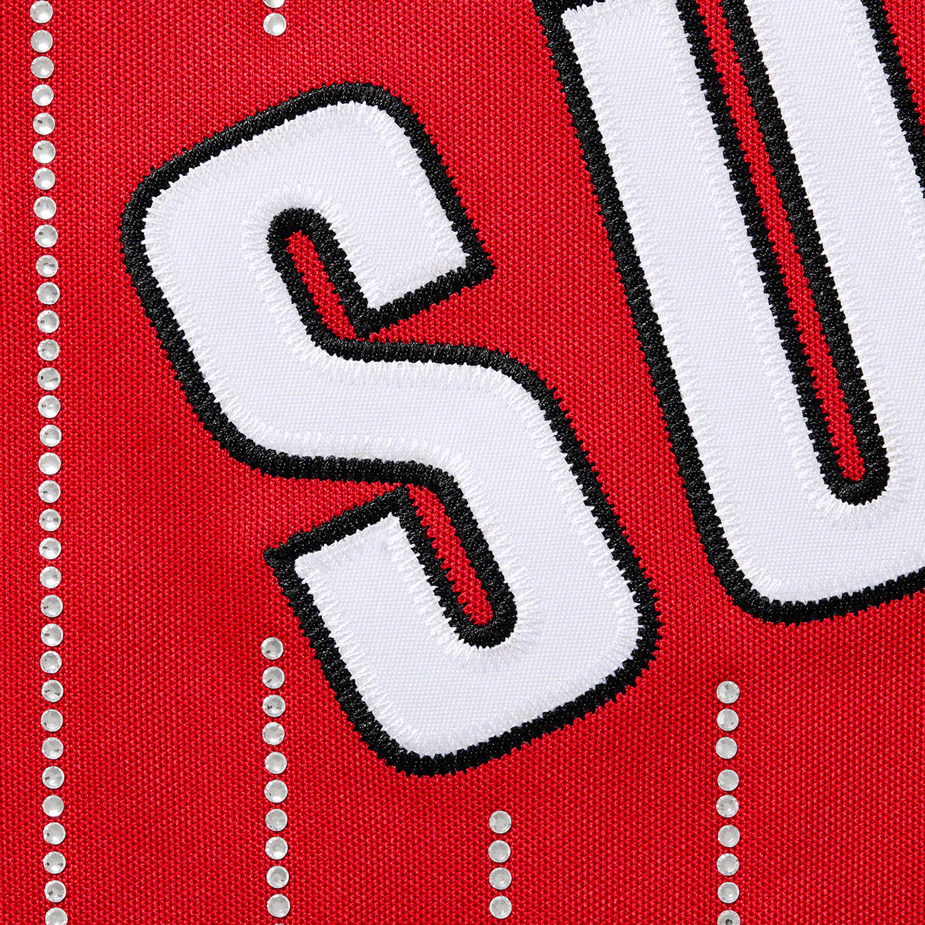 Rhinestone Stripe Baseball Jersey