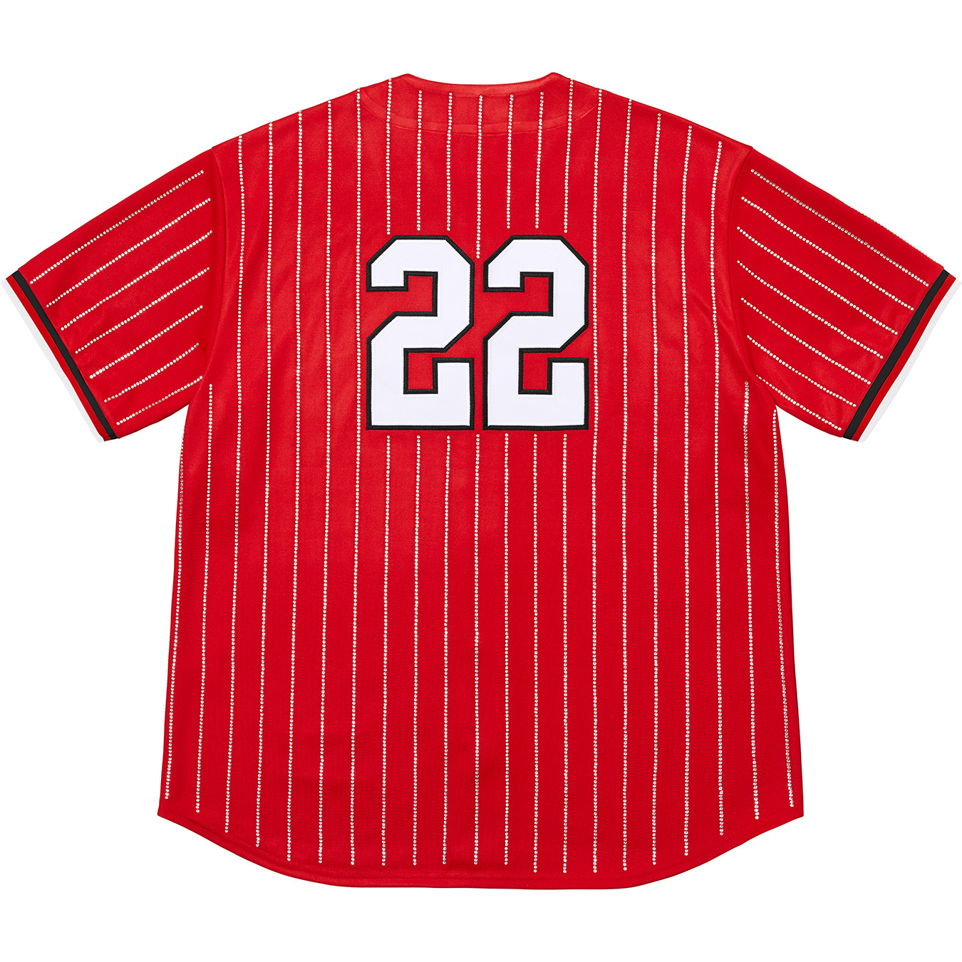 Rhinestone Stripe Baseball Jersey