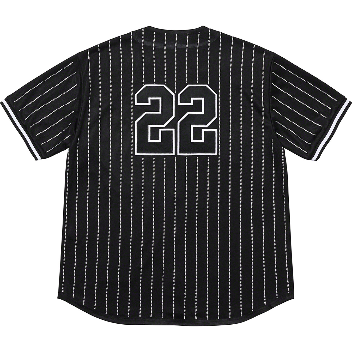 Rhinestone Stripe Baseball Jersey