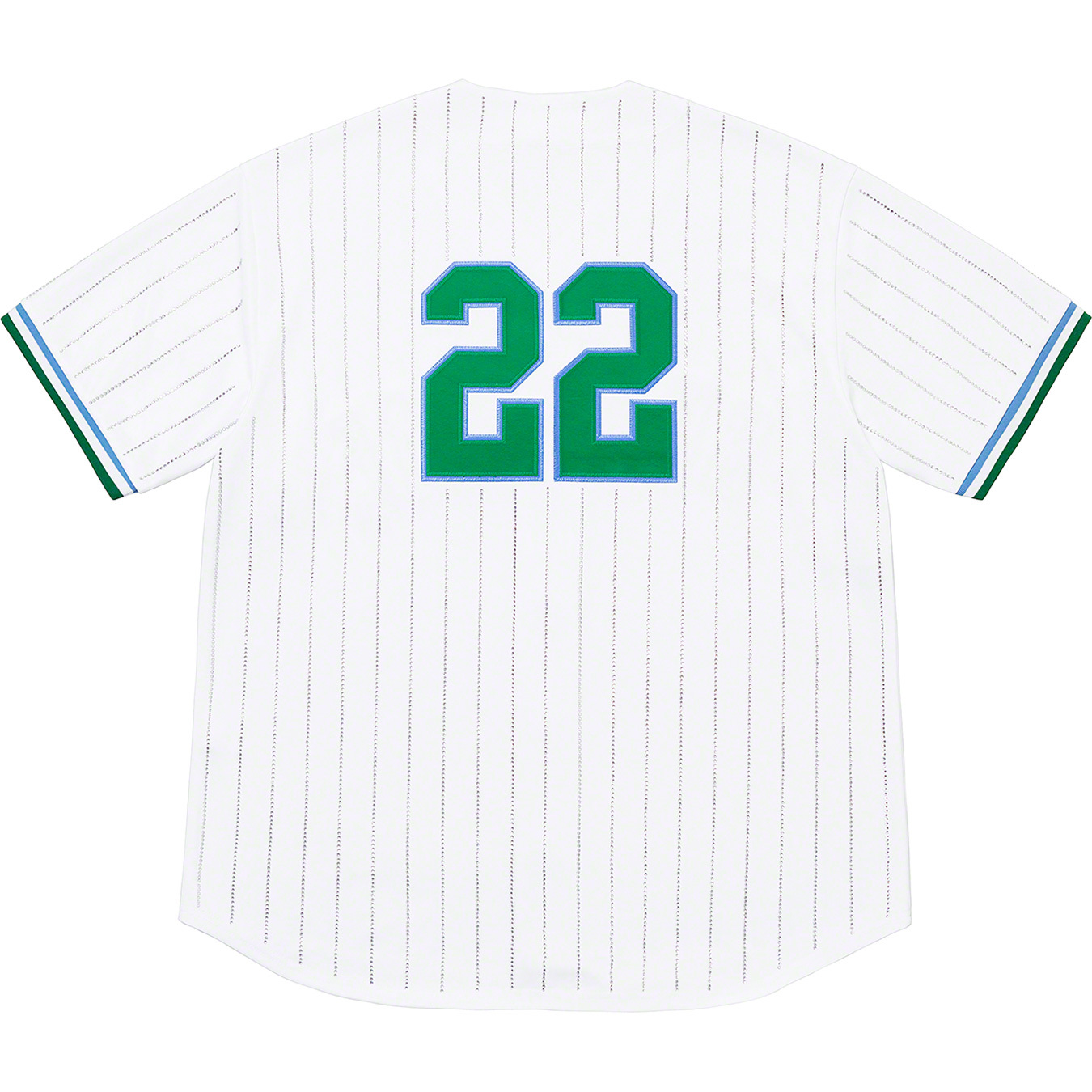 Rhinestone Stripe Baseball Jersey