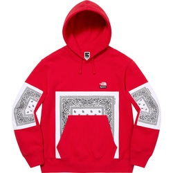 Supreme®/The North Face® <br>Bandana Hooded Sweatshirt