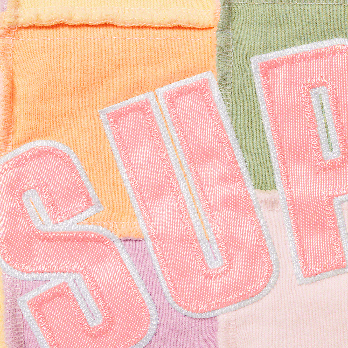 Reverse Patchwork Zip Up Hooded Sweatshirt