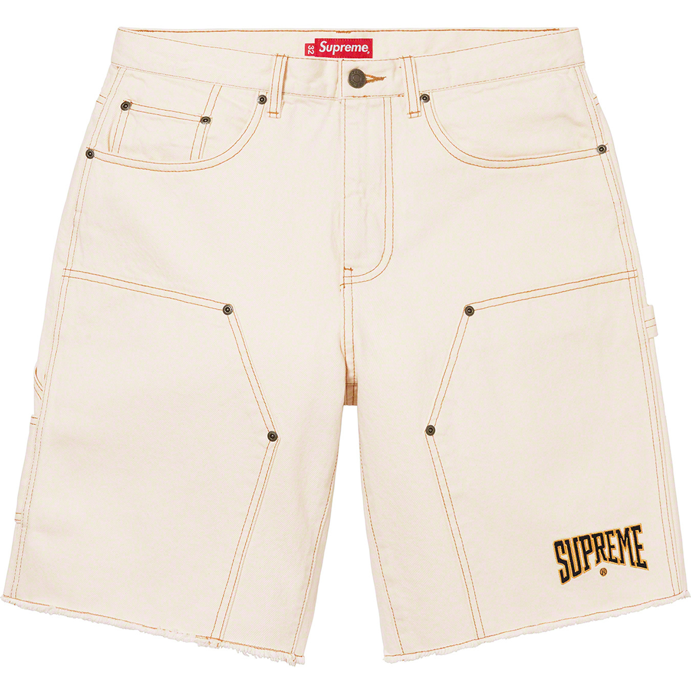 Cutoff Double Knee Denim Painter Short