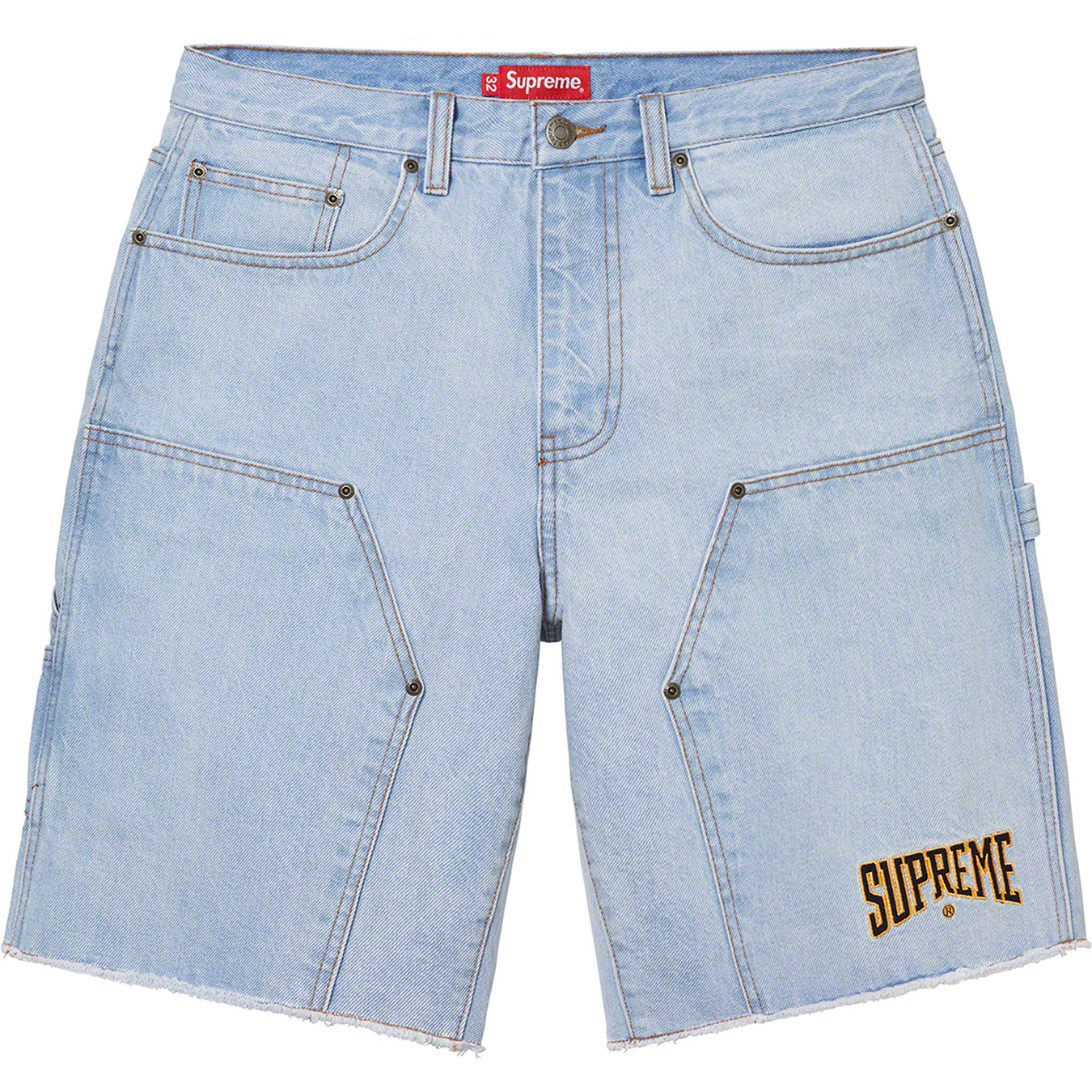 Cutoff Double Knee Denim Painter Short