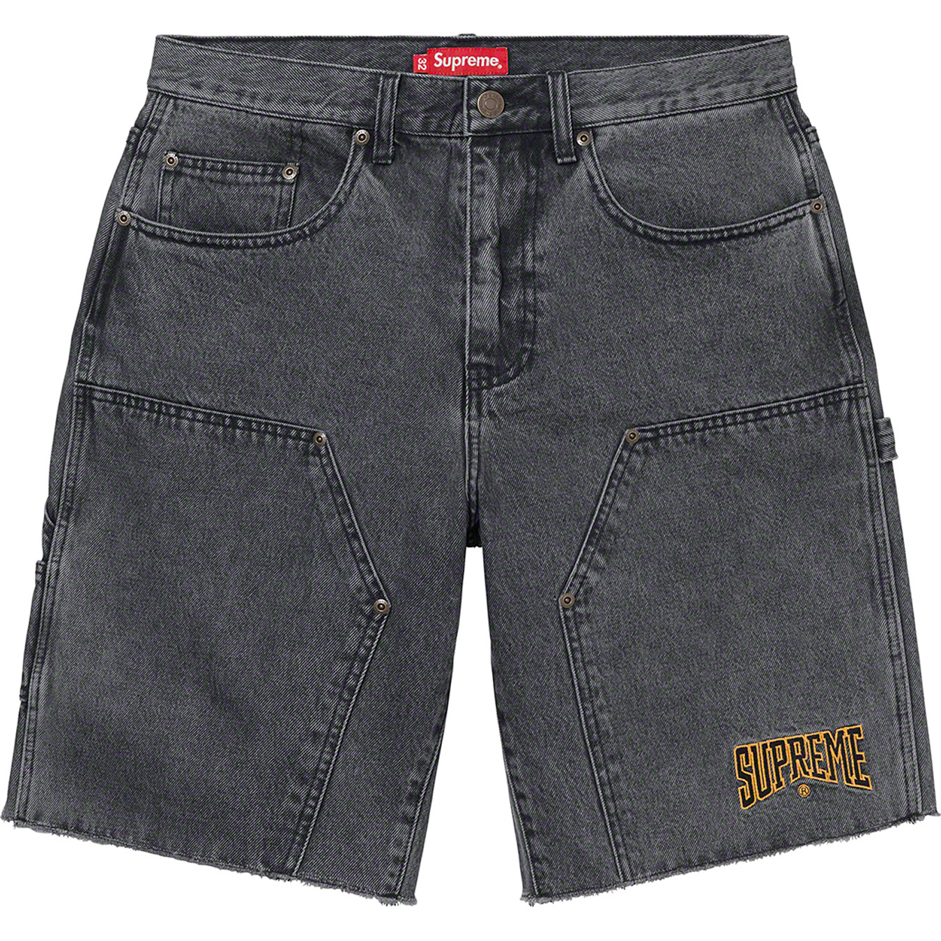 Cutoff Double Knee Denim Painter Short