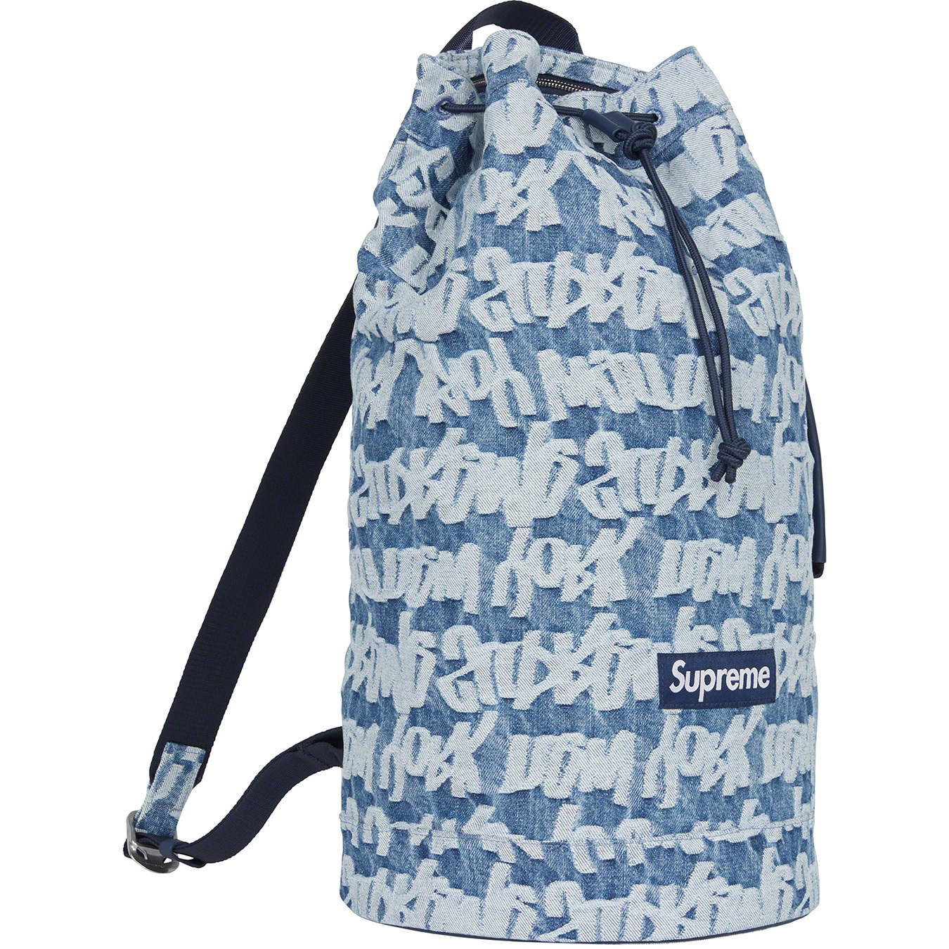 Fat Tip Jacquard Denim Backpack