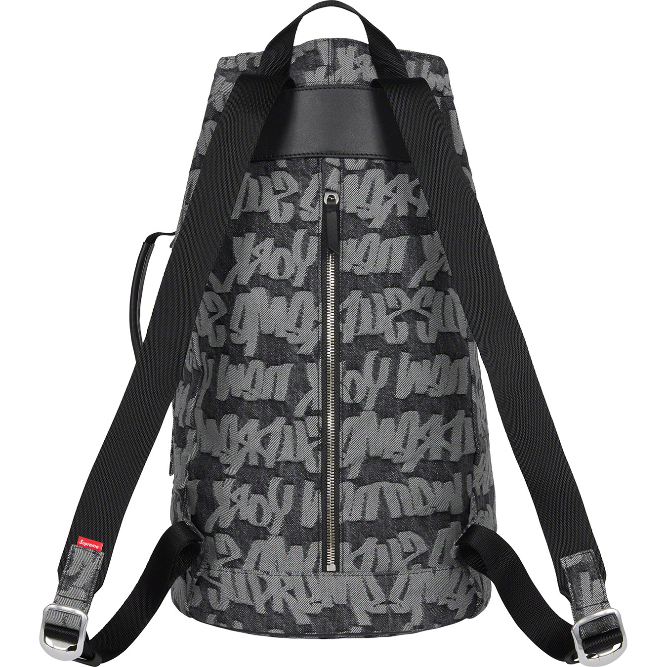 Fat Tip Jacquard Denim Backpack
