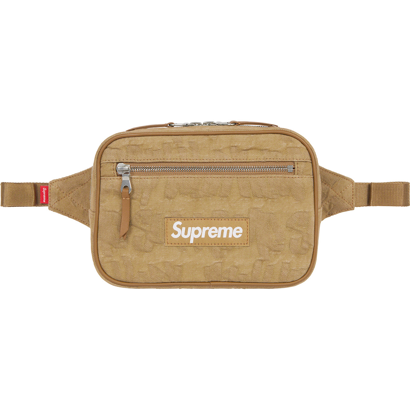 Fat Tip Jacquard Denim Waist Bag