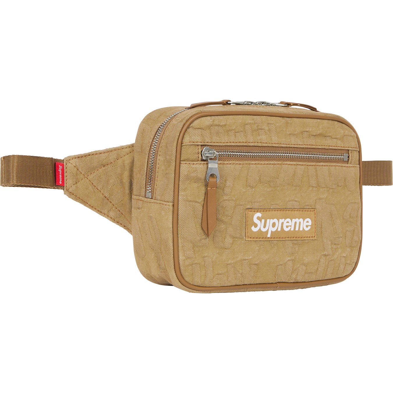 Fat Tip Jacquard Denim Waist Bag
