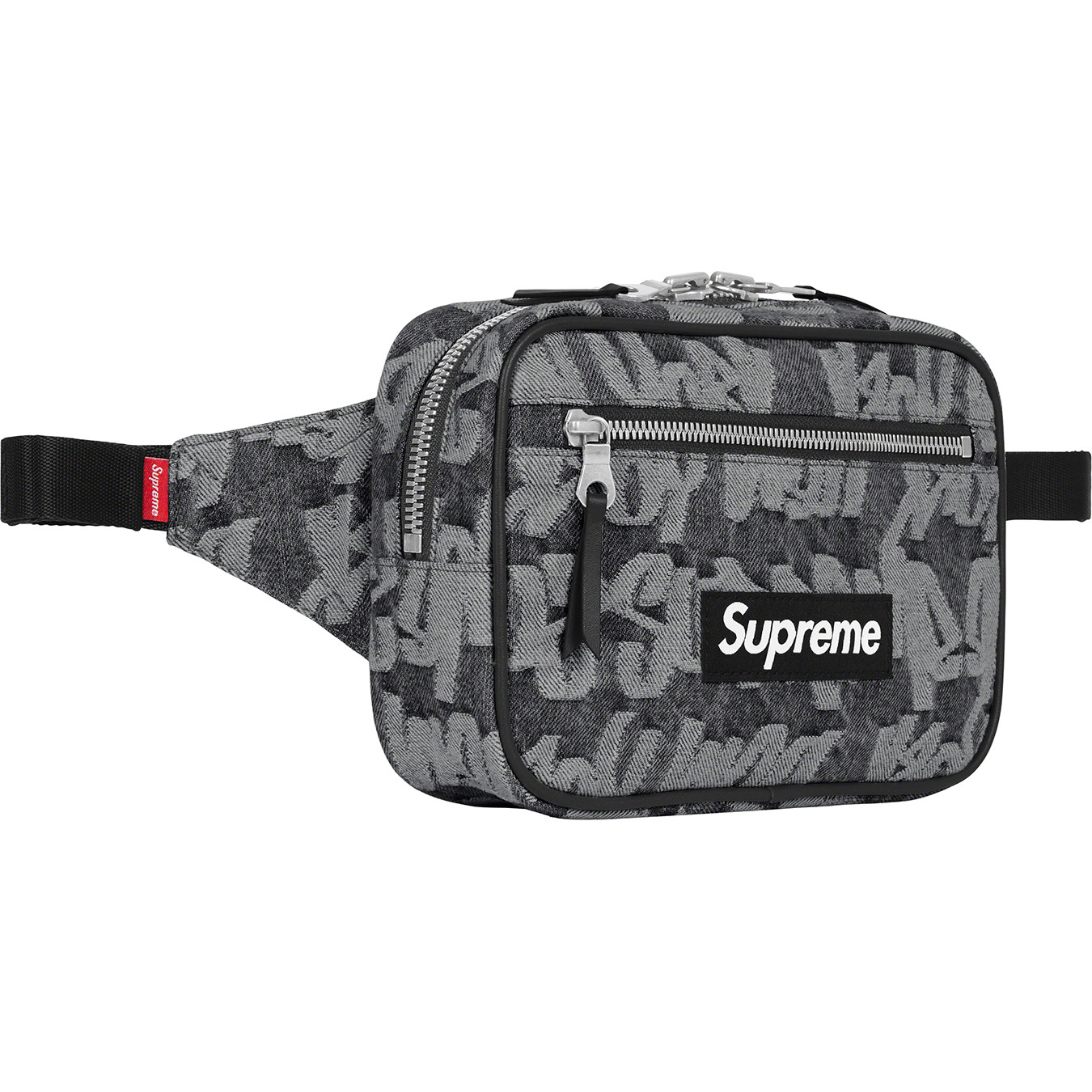 Fat Tip Jacquard Denim Waist Bag