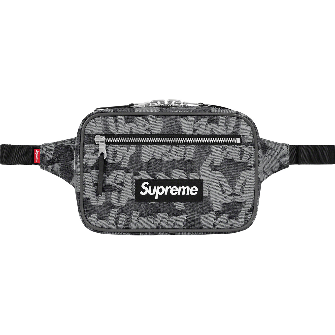 Fat Tip Jacquard Denim Waist Bag