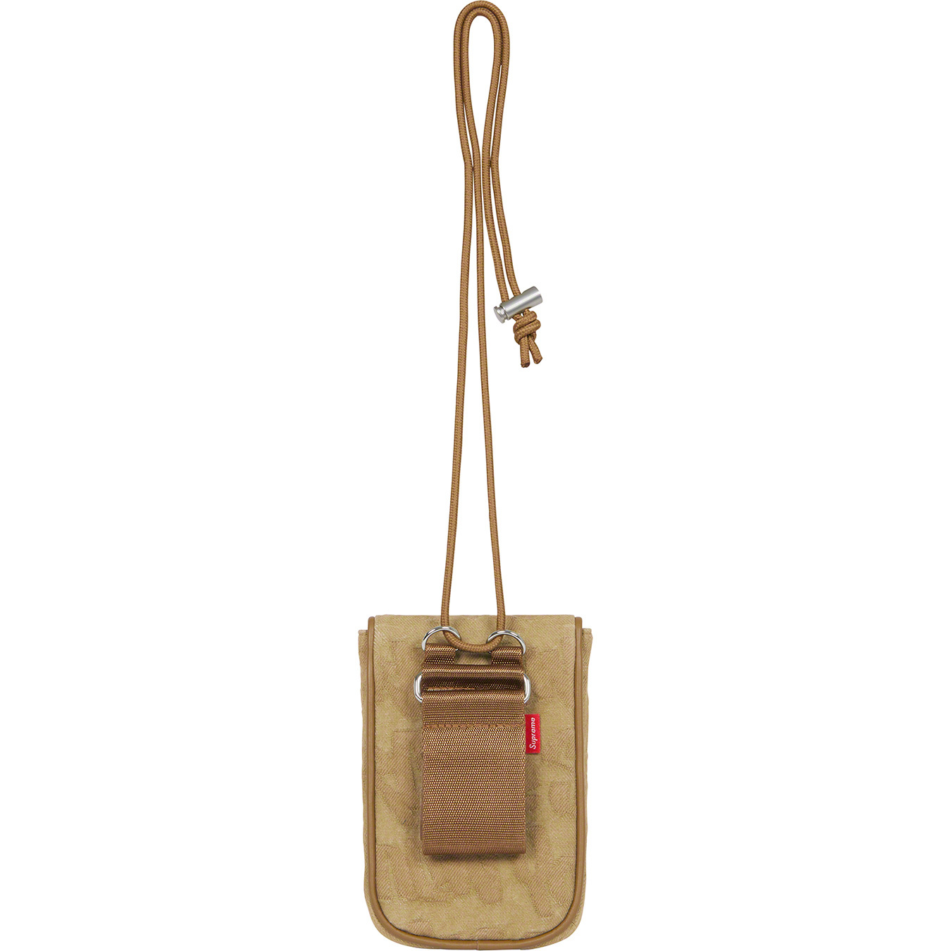 Fat Tip Jacquard Denim Neck Pouch
