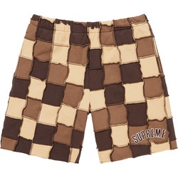 Reverse Patchwork Sweatshort