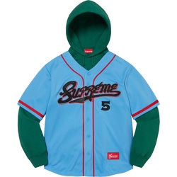 Baseball Jersey Hooded Sweatshirt