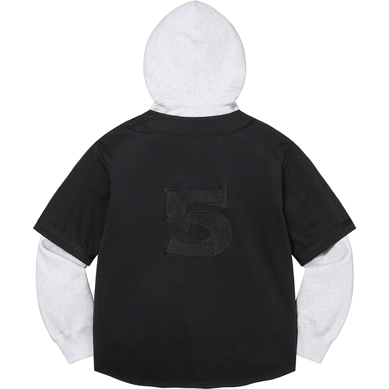 Baseball Jersey Hooded Sweatshirt