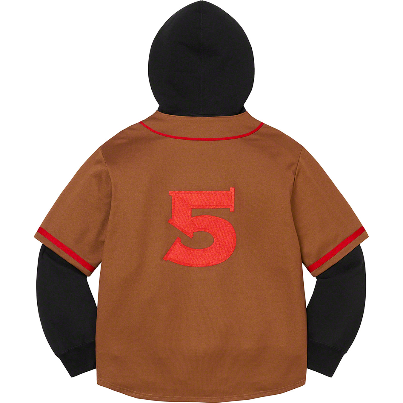 Baseball Jersey Hooded Sweatshirt