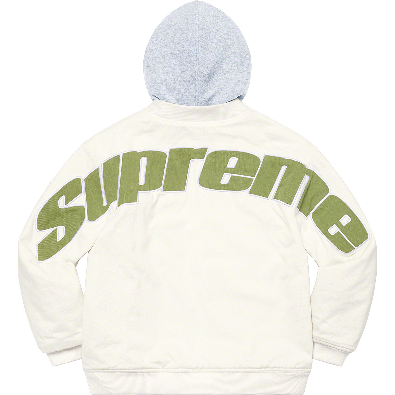 Hooded Twill Varsity Jacket