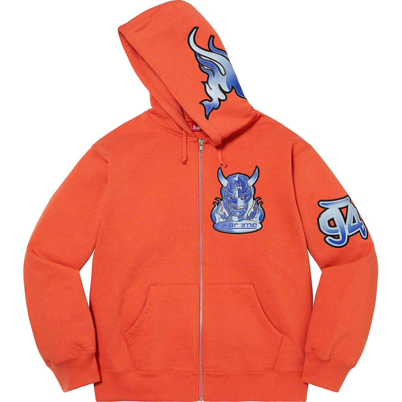 Demon Zip Up Hooded Sweatshirt
