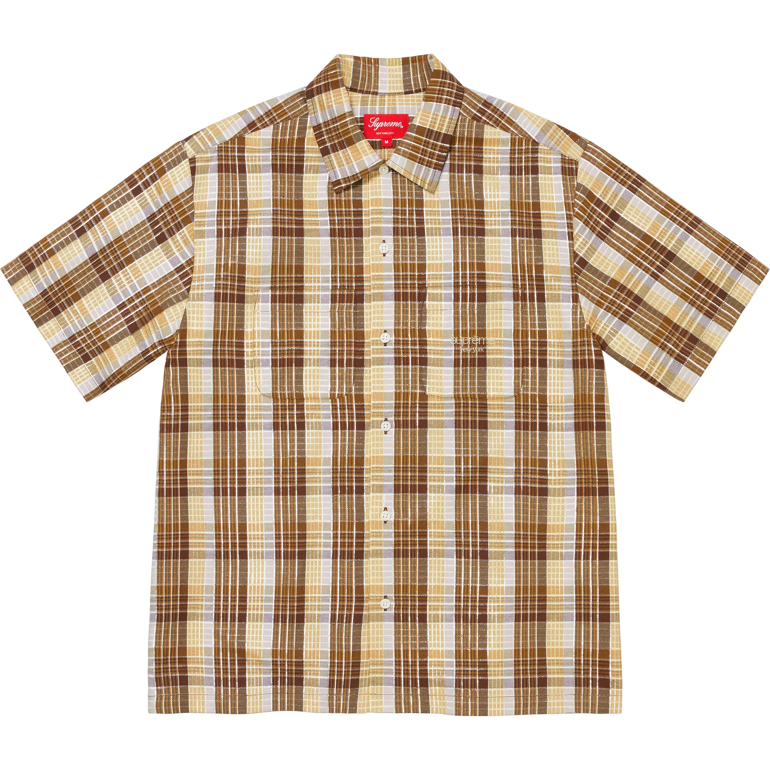 Metallic Plaid S/S Shirt