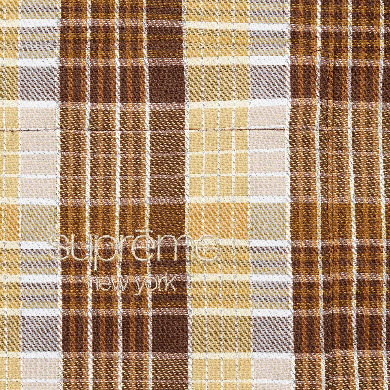 Metallic Plaid S/S Shirt