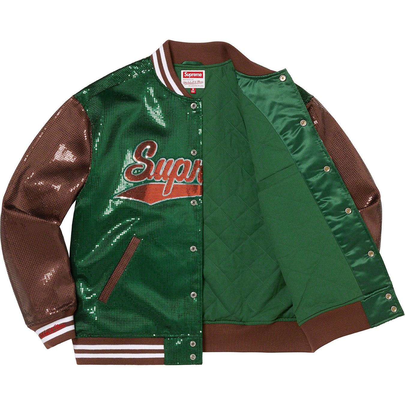 Supreme®/Mitchell & Ness® Sequin Varsity Jacket