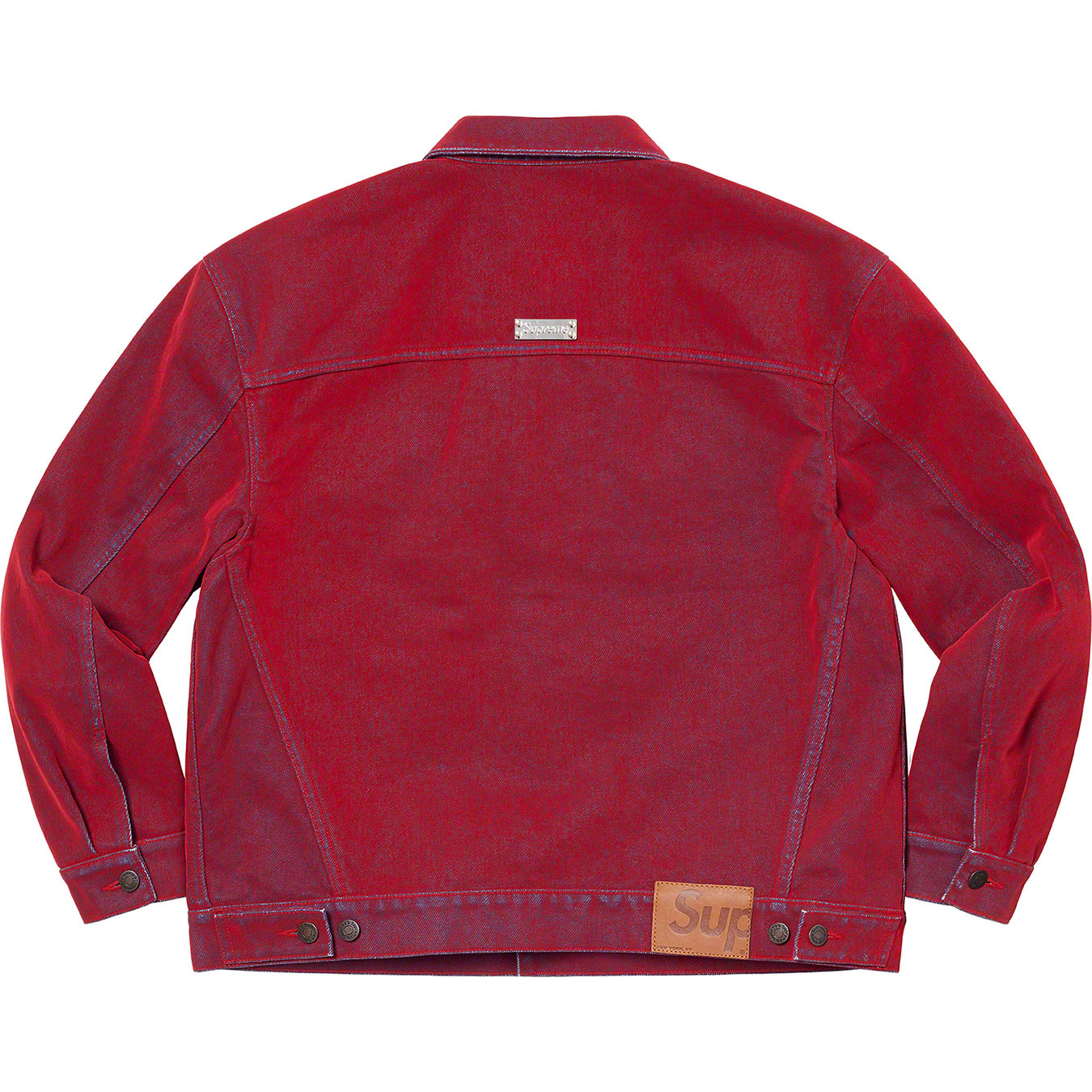 Flocked Denim Trucker Jacket