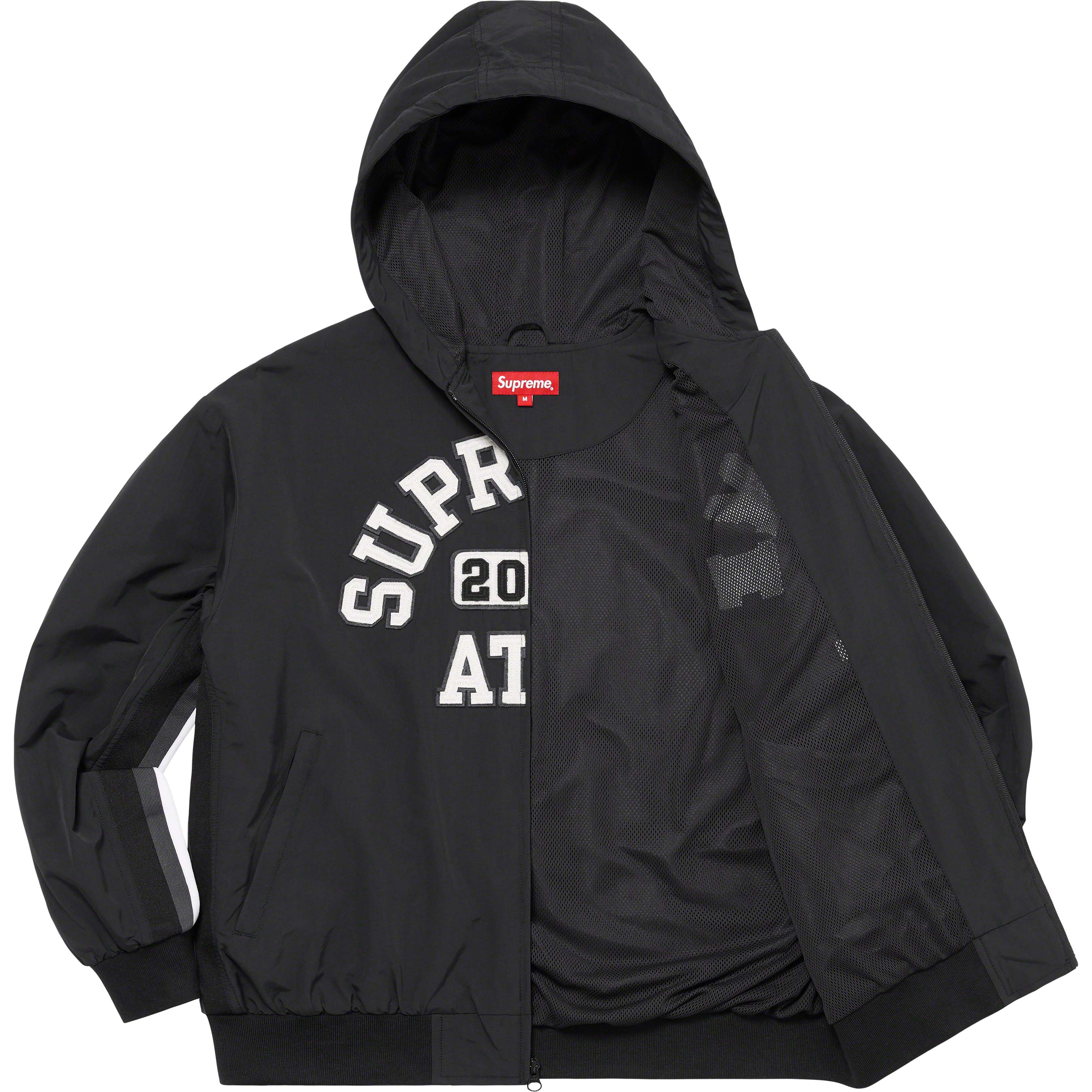 Appliqué Hooded Track Jacket