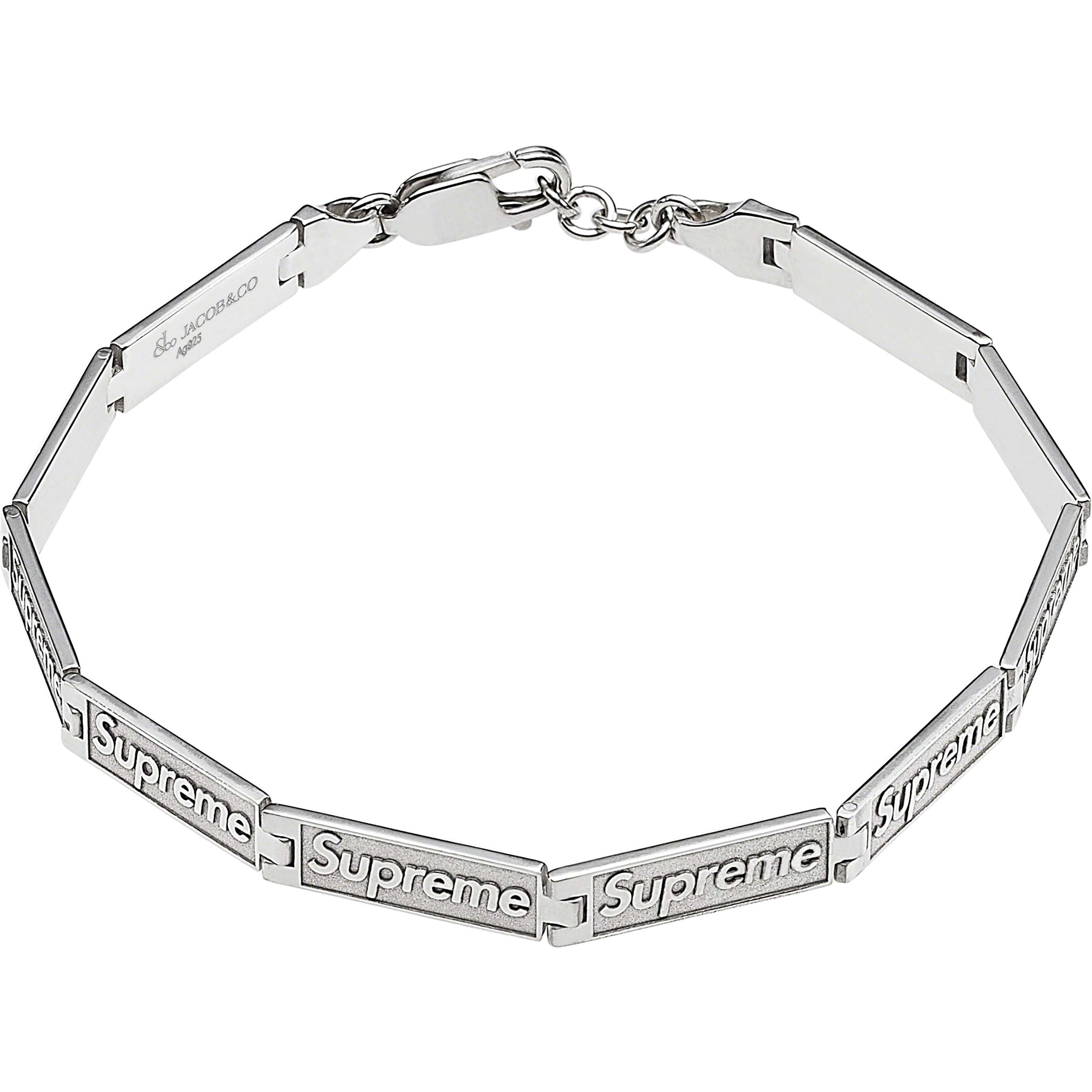 Supreme®/Jacob & Co Logo Link Bracelet