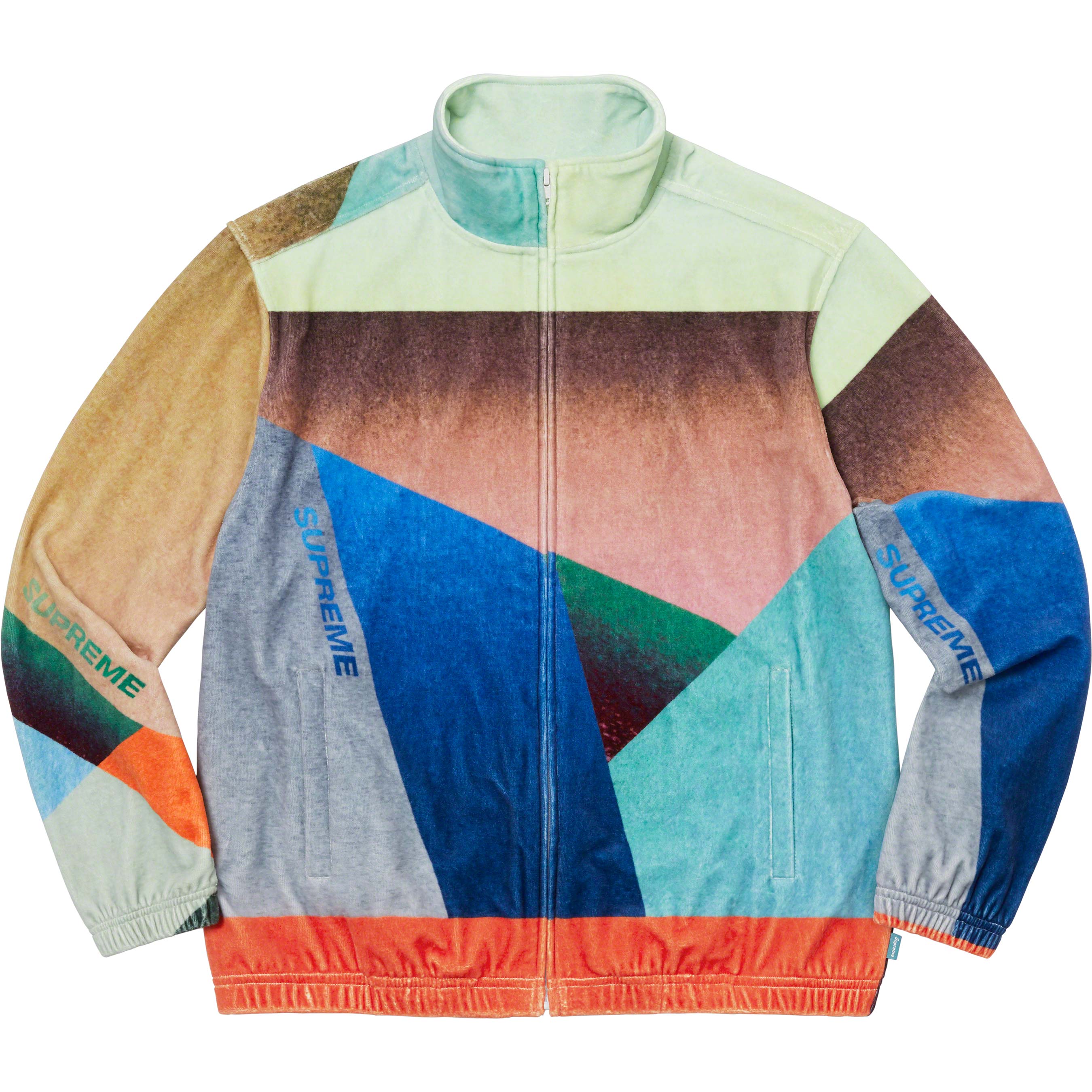 Geo Velour Track Jacket