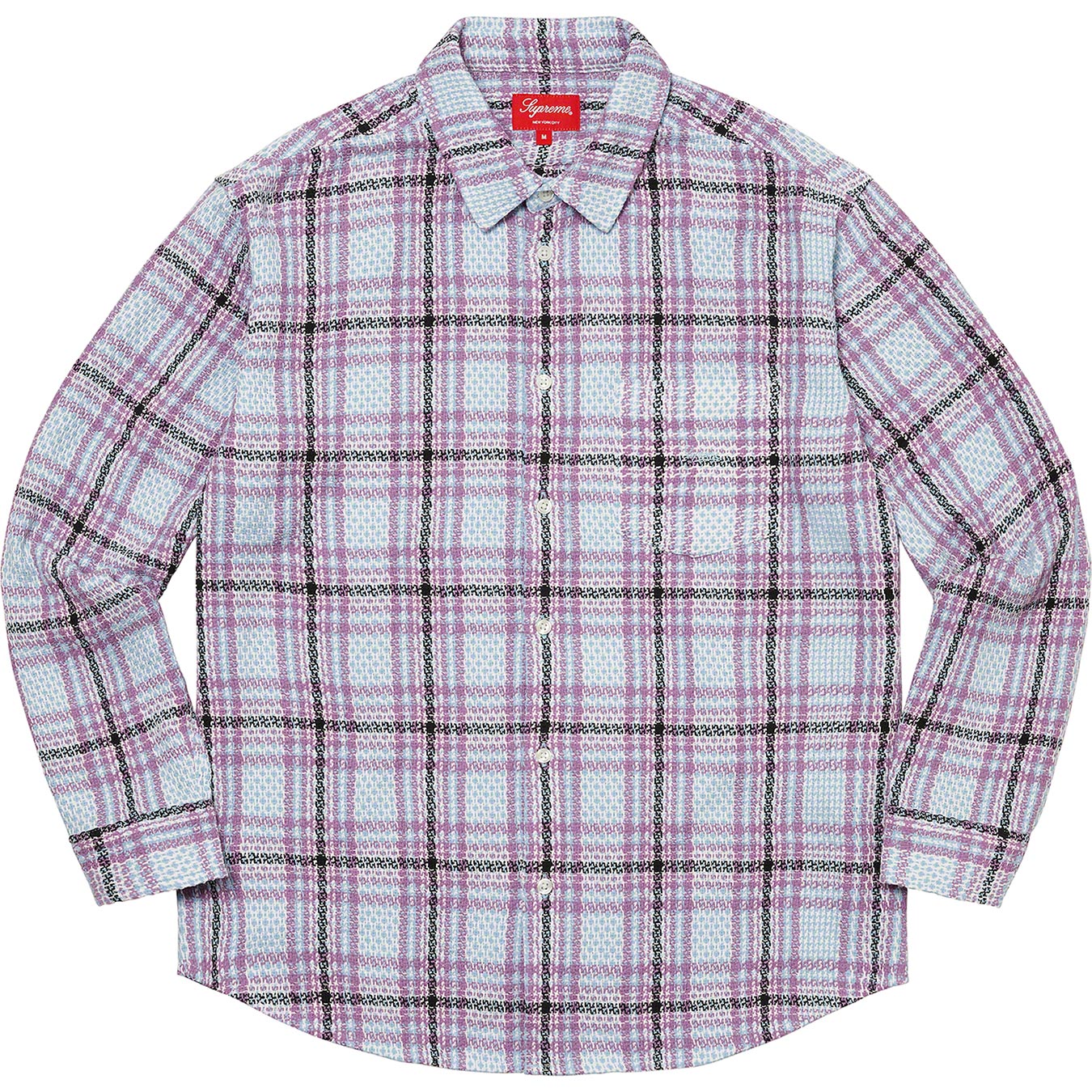 Basket Weave Plaid Shirt