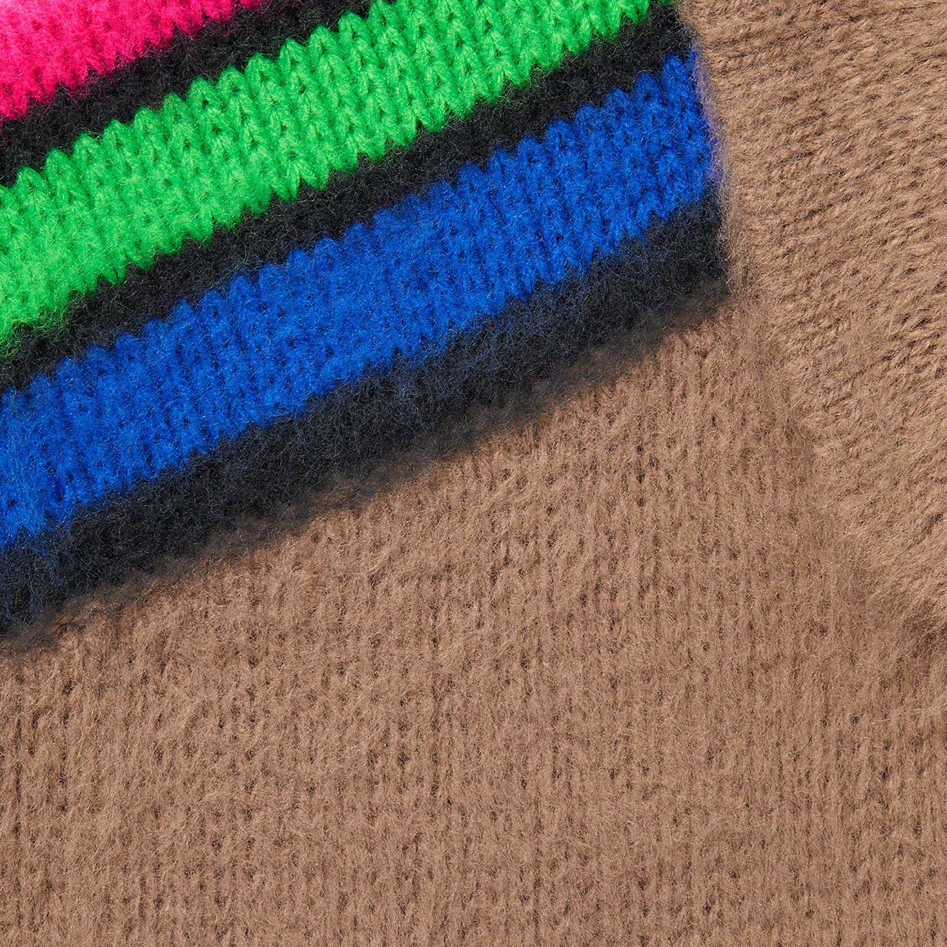 Sleeve Stripe Zip Up Sweater