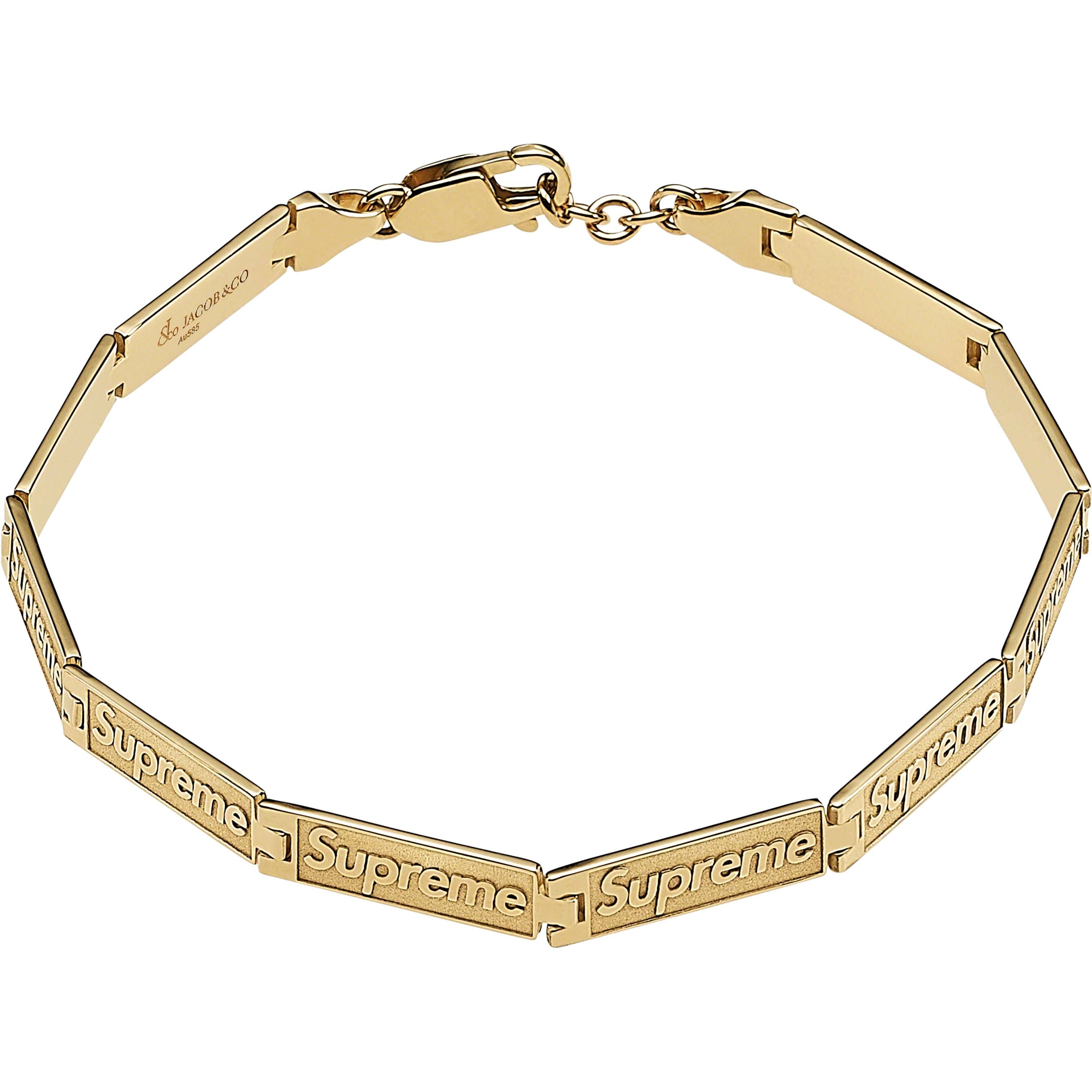 Supreme®/Jacob & Co Logo Link Bracelet