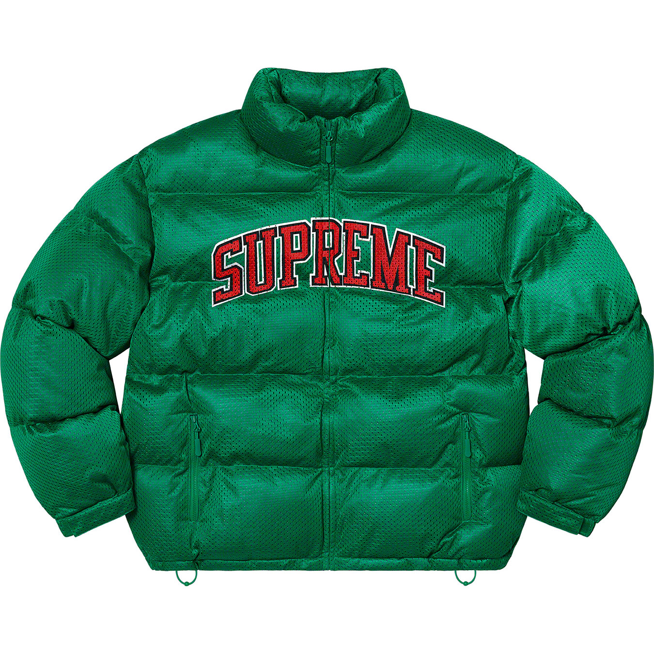 Mesh Jersey Puffer Jacket