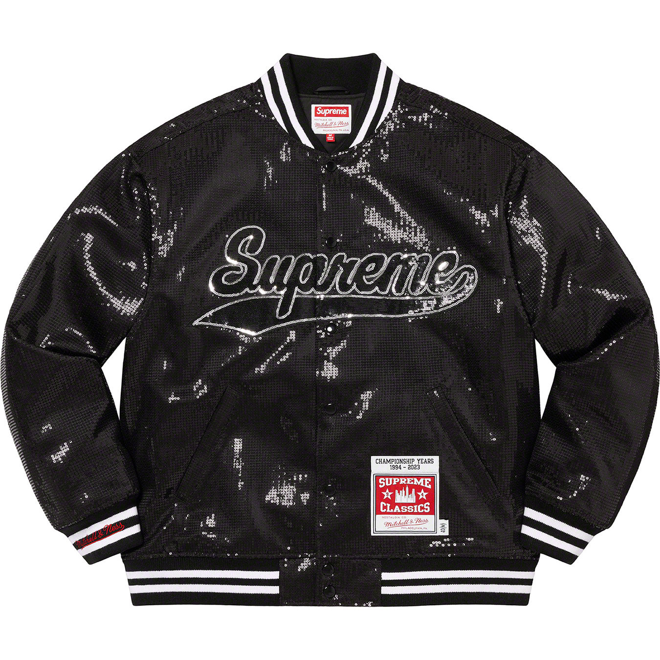 Supreme®/Mitchell & Ness® Sequin Varsity Jacket
