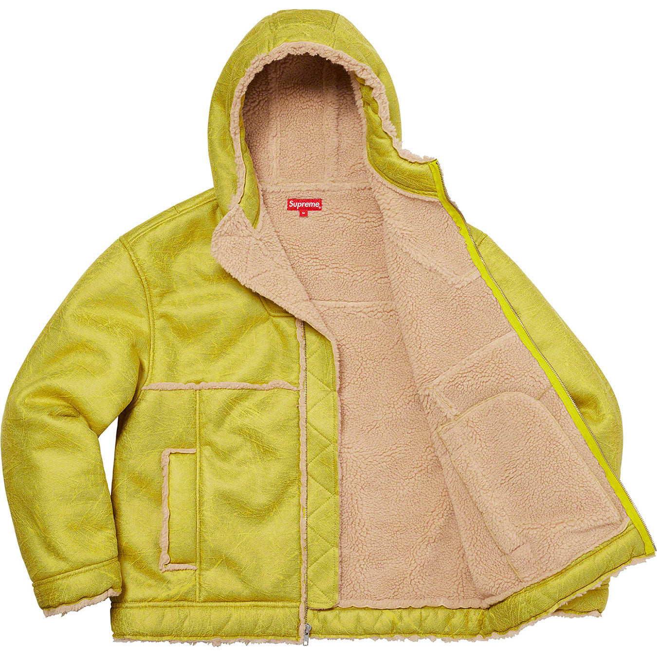 Faux Shearling Hooded Jacket