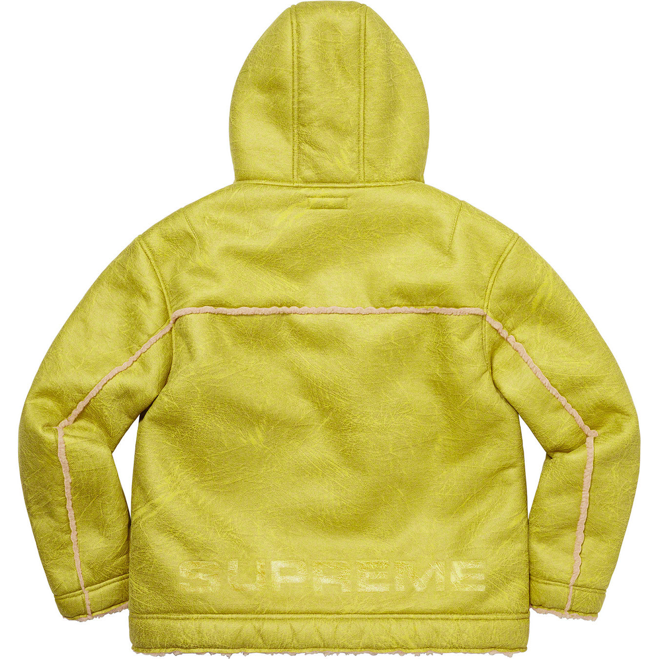 Faux Shearling Hooded Jacket