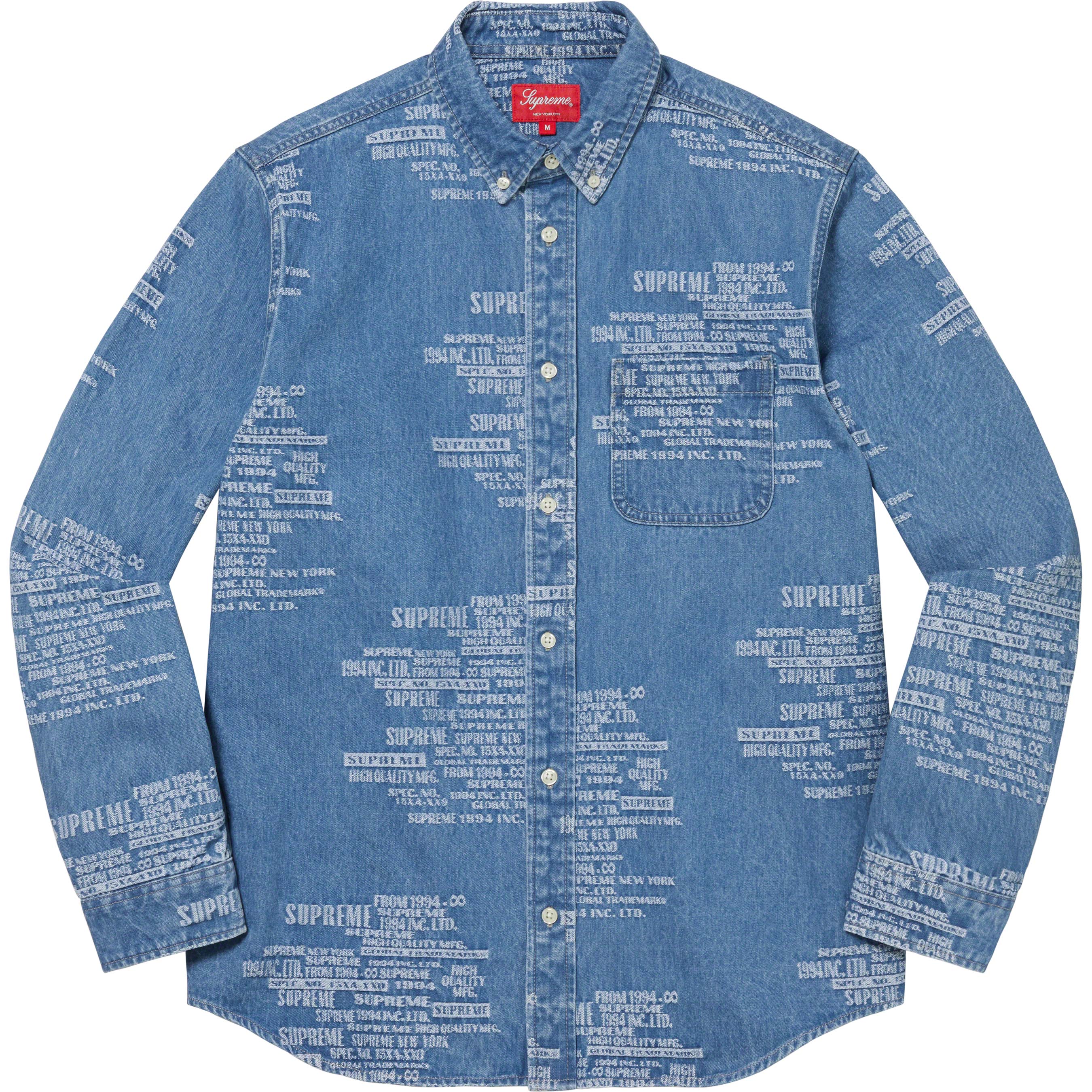 Trademark Jacquard Denim Shirt