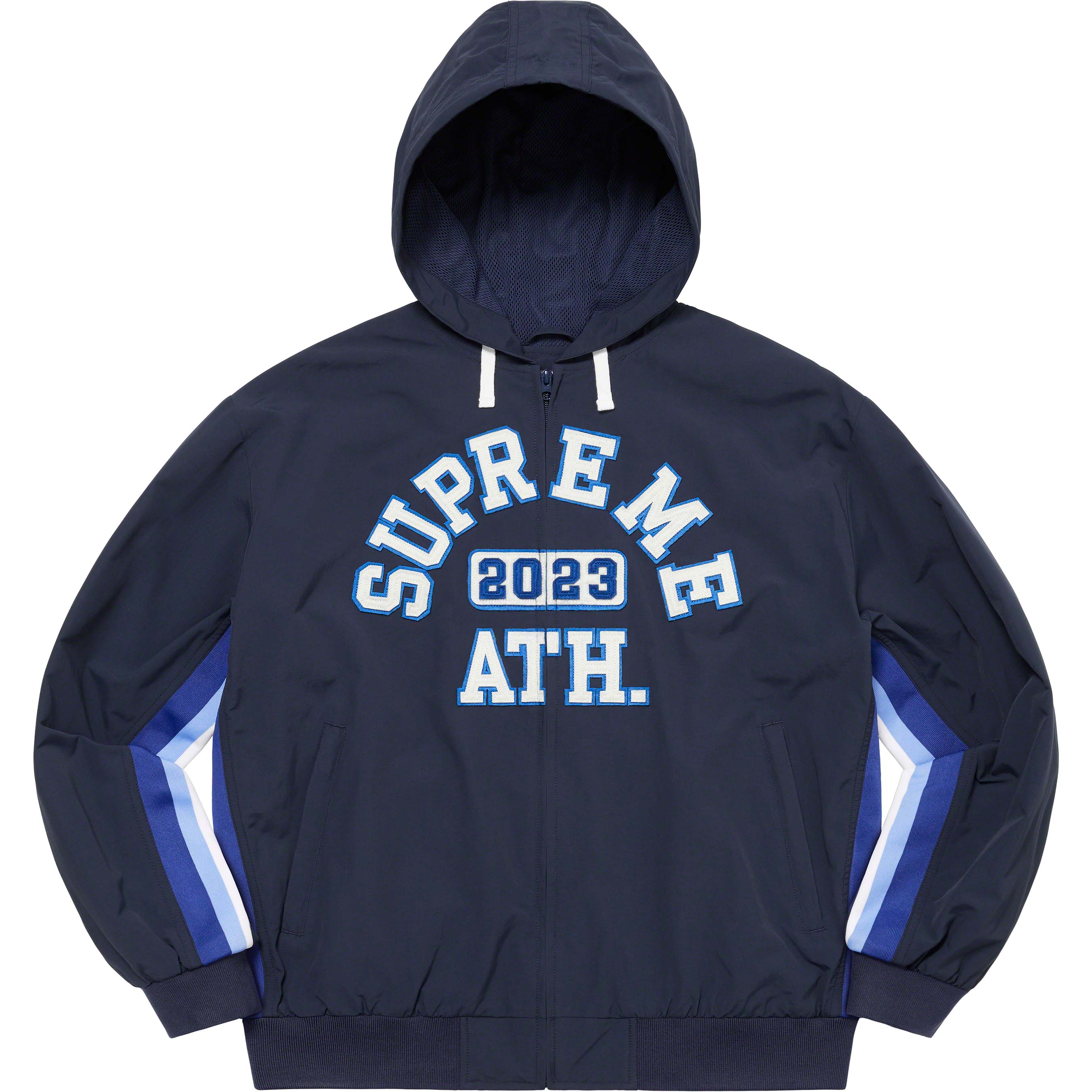 Appliqué Hooded Track Jacket