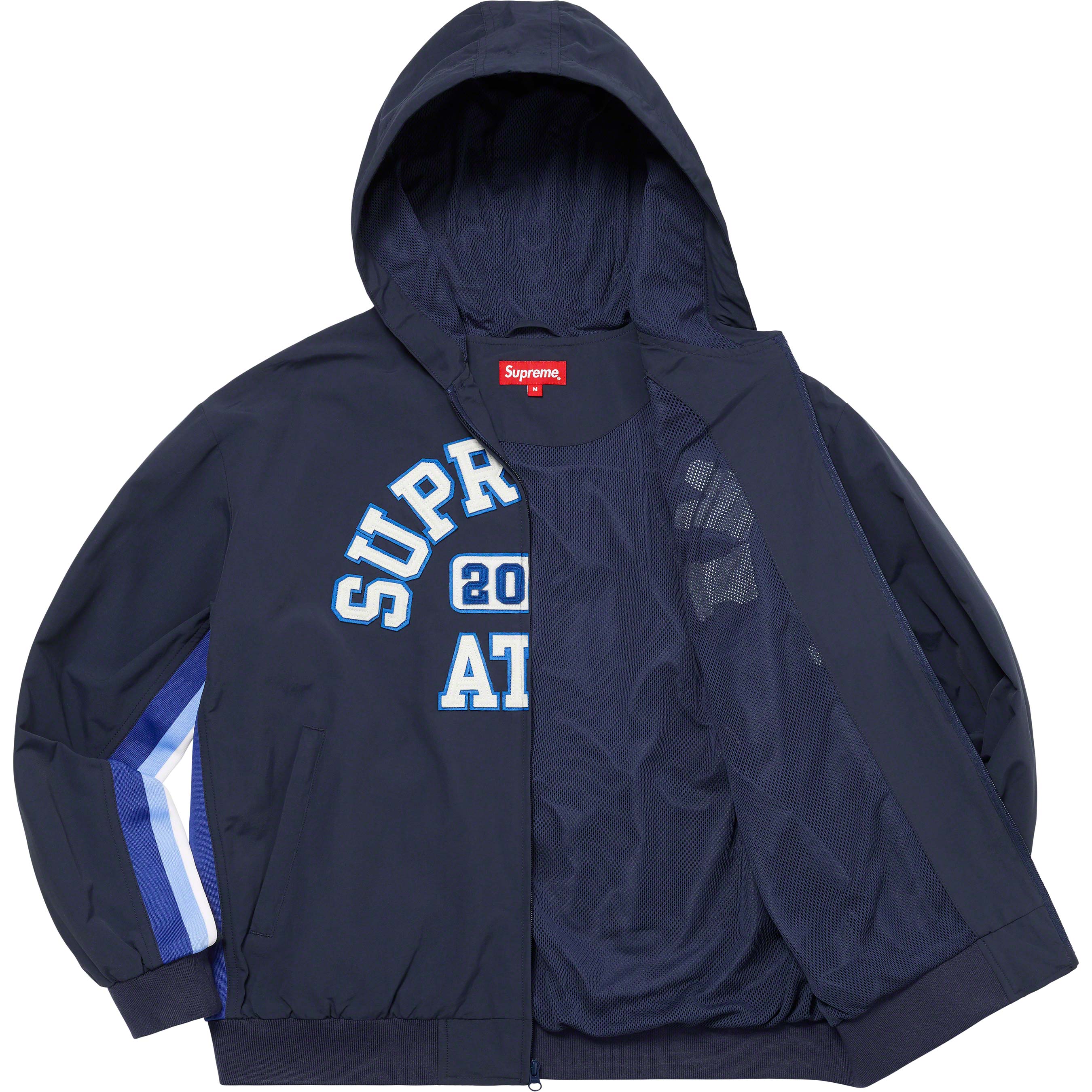 Appliqué Hooded Track Jacket